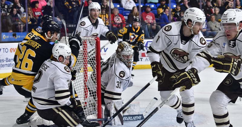 Bears Fall 4 1 to Penguins in Final Road Game of Season