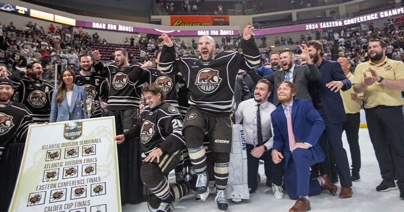 Roe's OT Goal Puts Bears in Calder Cup Finals
