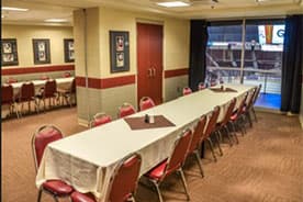 Interior photo of a catering room at GIANT Center.
