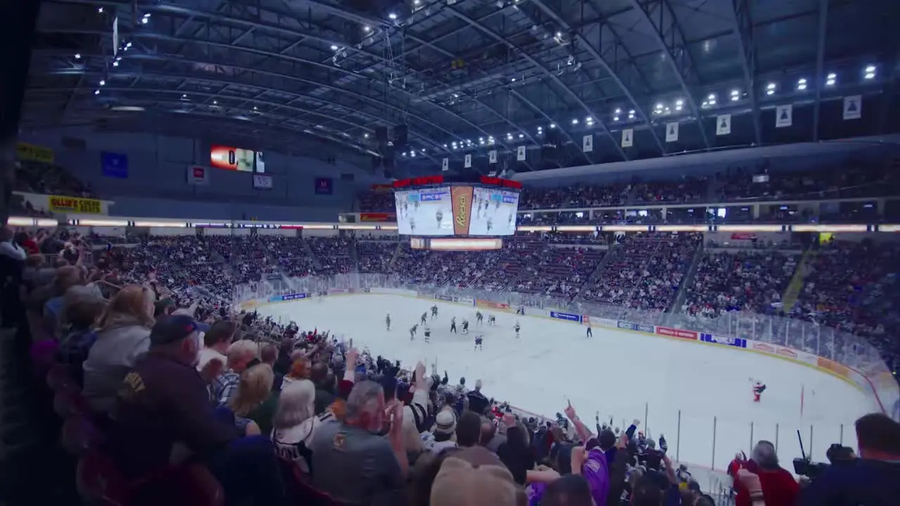 giant center rink stands view