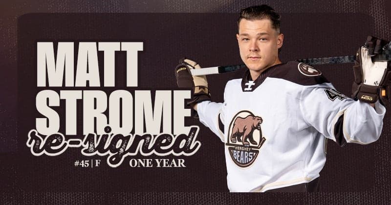 Bears Re sign Matt Strome for 2026 27 Season