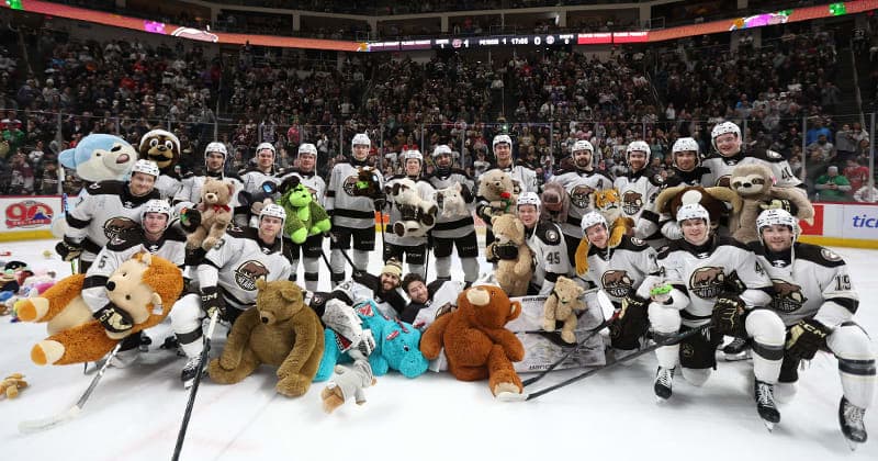 Hershey Bears' 2026 Teddy Bear Toss Collects 81,796 Stuffed Animals