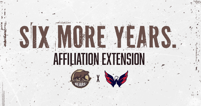 Hershey Bears and Washington Capitals Extend Affiliation Agreement