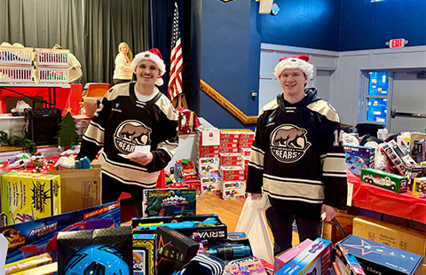 Hershey Bears players giving back to the community via gift drives