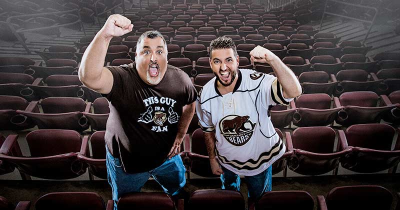 Intense Hershey Bears fans
