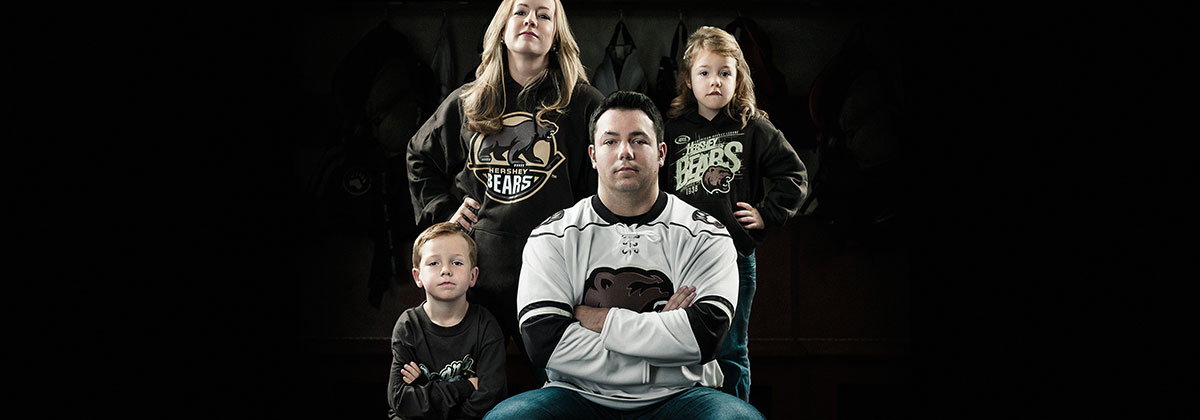 Hershey Bears Fan Family