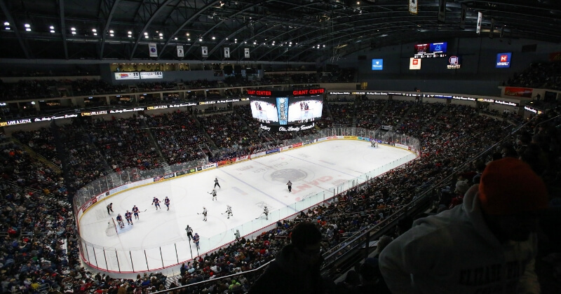 Scoreboard at Giant Center