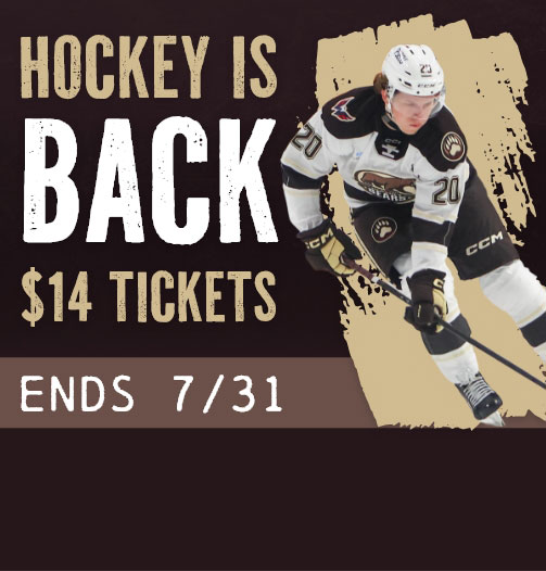 Hershey Bears player on the ice