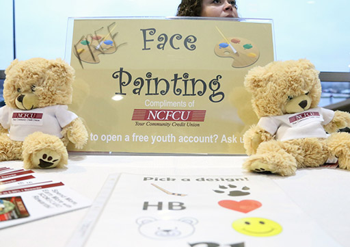 NCFCU Face Painting Display