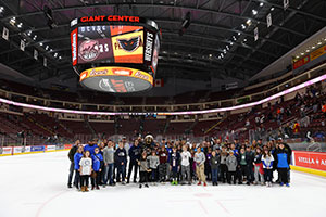 on-ice photo at Bears game