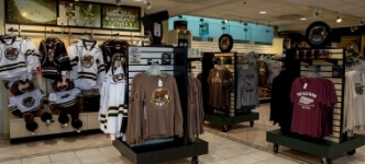 Hershey Bears merchandise at gift shop