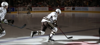 Hershey Bears on the ice at Giant Center